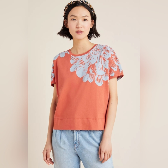 Anthropologie Tops - Anthropologie Floral Barbra Shirt